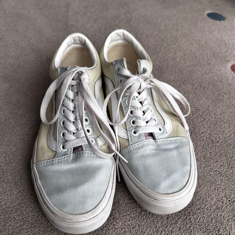 Vans Old Skool Pastel Block Women’s Size 6.5 Low Top Shoes Casual Athletic